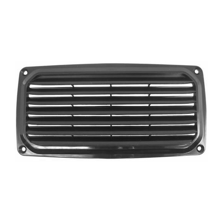 Ventilator Svart Plast 200x100mm