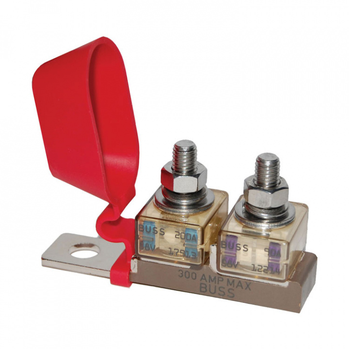 Säkringshållarblock 30-300A 2st Anslutningar
