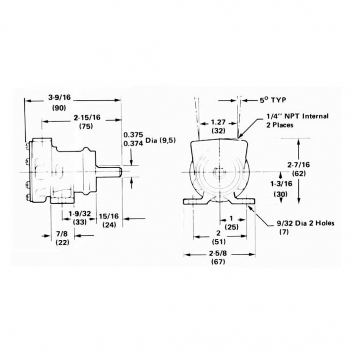 Pump brz ped 010 1/4