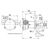 Pump brz flg 010 3/8 Pump brz flg 010 3/8