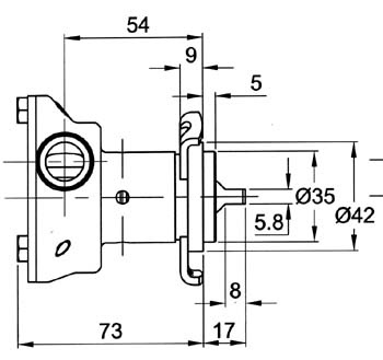 Pump brz flg 020 3/4