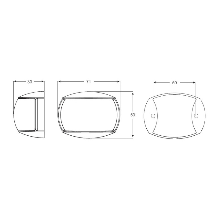 Akterlanterna NaviLED 9-33V