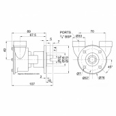 Pump brz flg 040 3/4 Pump brz flg 040 3/4