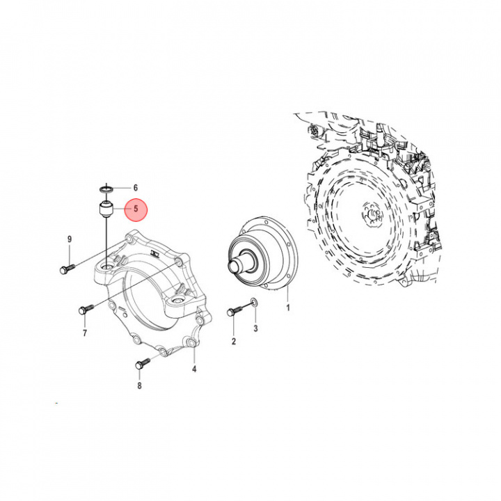 Bussning Gummi Mercury/Mercruiser (32832001)