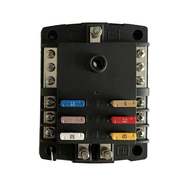 Säkringsbox För ATO/ATC 6st Bladsäkringar