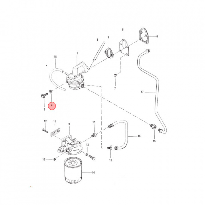 Låsbricka Mercruiser (35048)