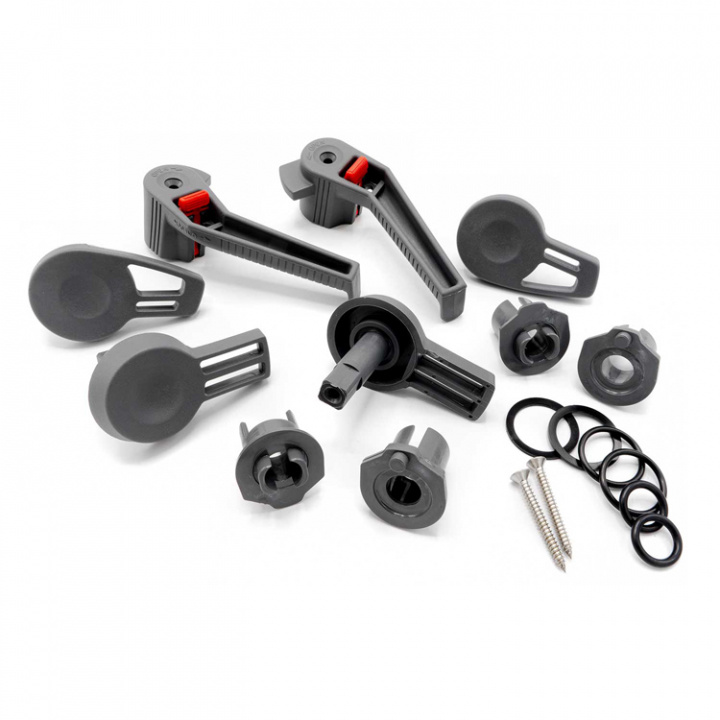 Handtag för däcksluckor - Handtagssats (par) Grå