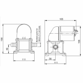 Jabsco Membranlänspump 13L/min 12V/24V Jabsco Membranlänspump 13L/min 12V/24V