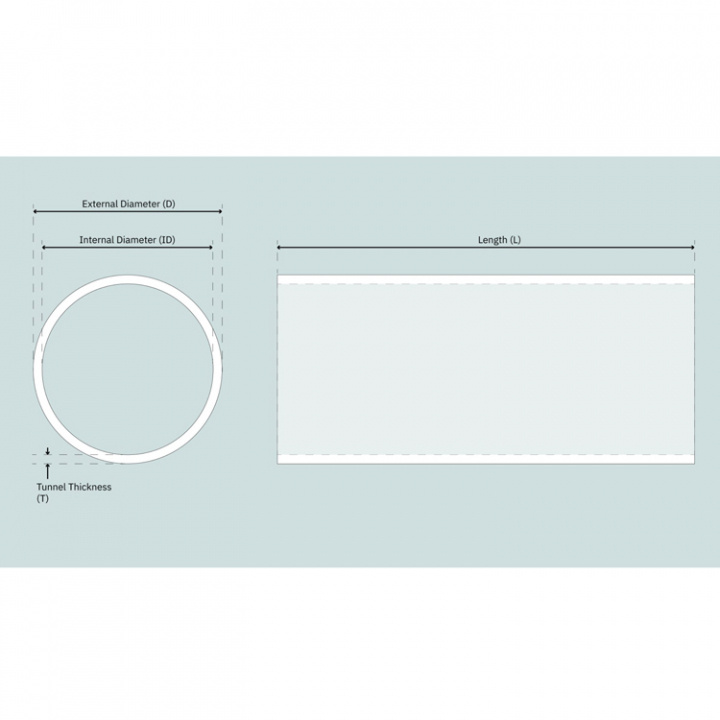 Trumma Aluminium Ø 110x7x750mm (6082-T6)