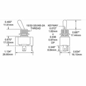 Strömbrytare På/Av/På 12V 15A Strömbrytare På/Av/På 12V 15A