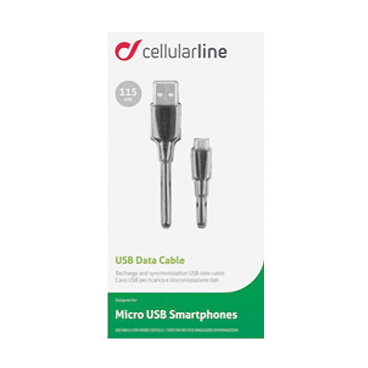 Ladd & Datakabel Micro USB Svart 1.15 m