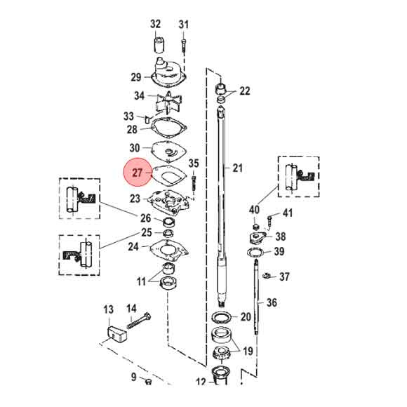 Impellerpackning 30-125hk (430331)