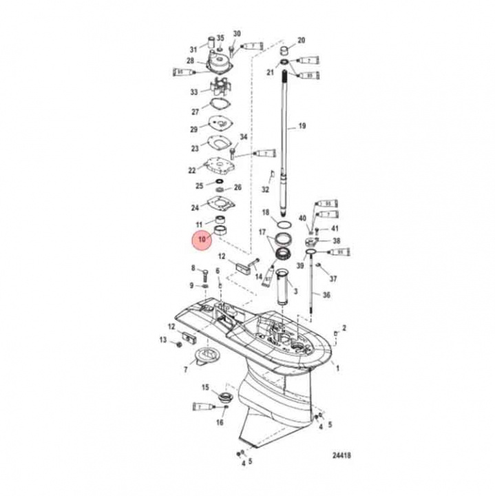  Nållager Drivaxel 40-125hk (43040T1)