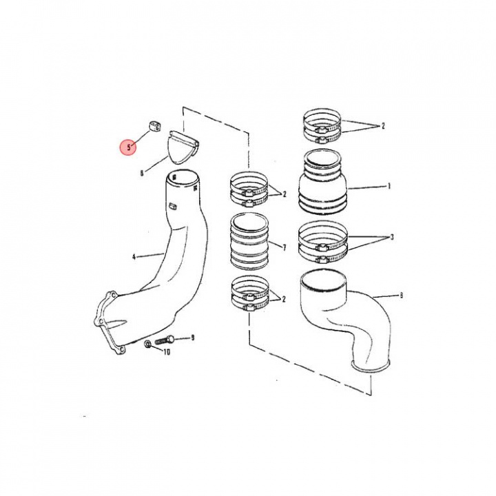 Bussning Avgasklaff Mercruiser (43809)