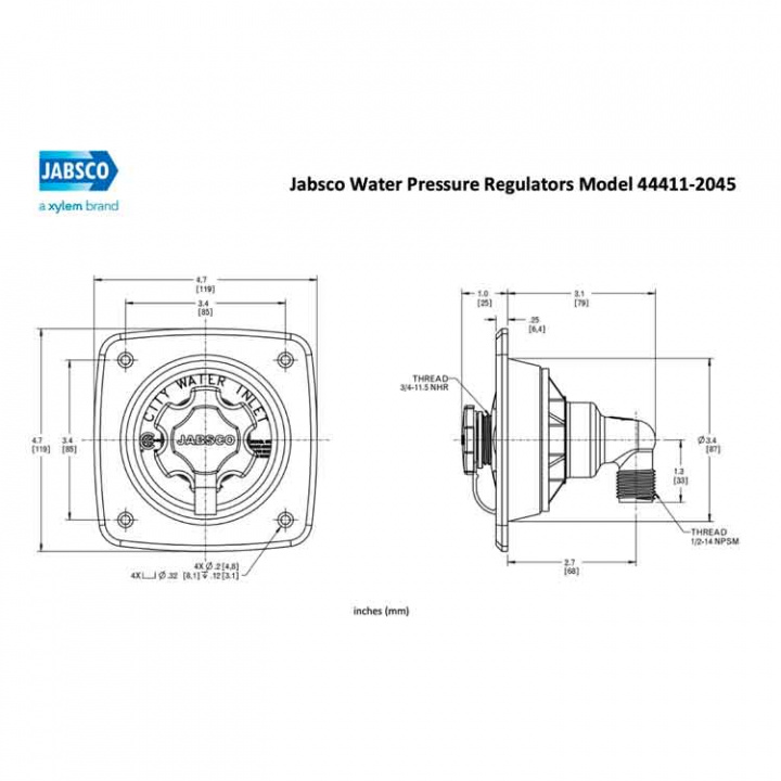 Tryckregulator 1/2″Krom
