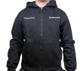 Hoodie Zip One Boat Network Svart Hoodie Zip One Boat Network Svart