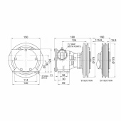 Pump Med Remskiva 50200 1 1/2 Pump Med Remskiva 50200 1 1/2
