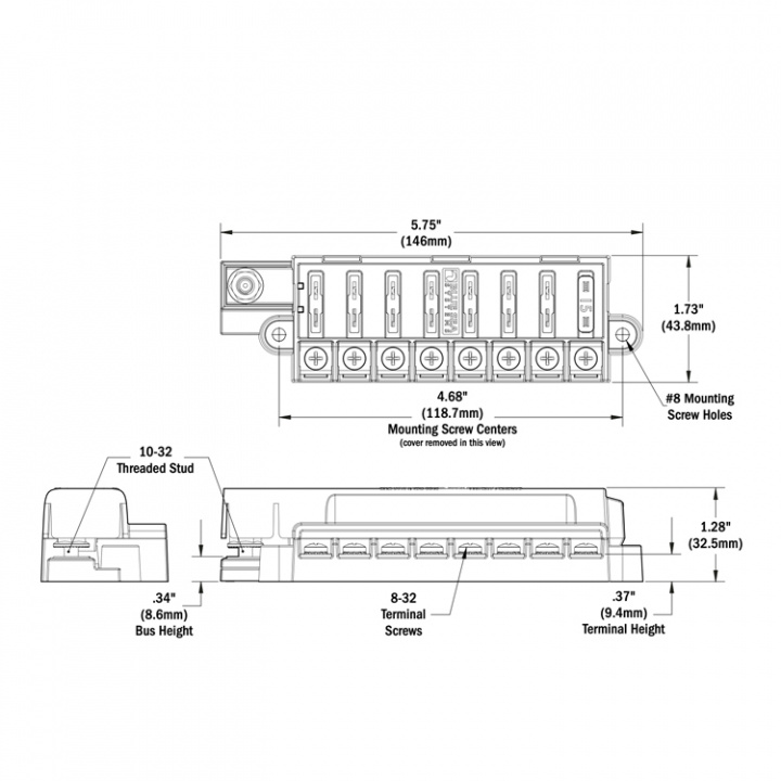 Säkringshållare 8x ATC