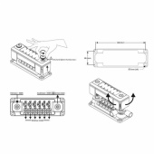 Säkringshållare DCM 6xATC Säkringshållare DCM 6xATC
