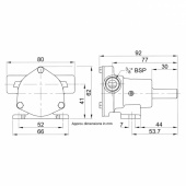 Pump brz ped 010 3/8 Pump brz ped 010 3/8