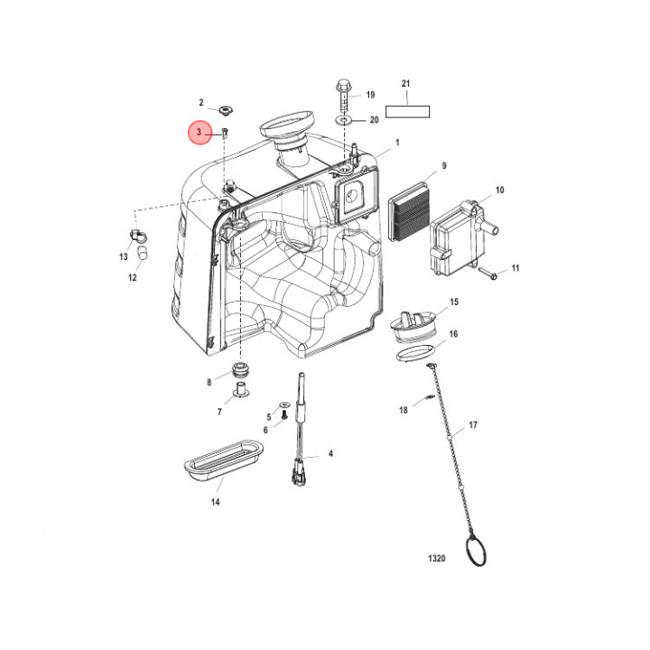 Ventil Oljetank (64871)