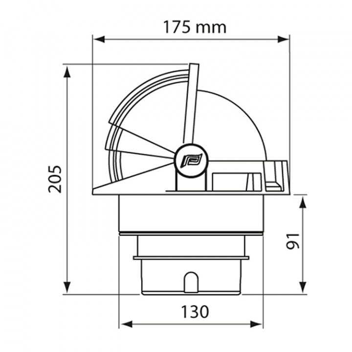 Kompass Olympic 135 Svart