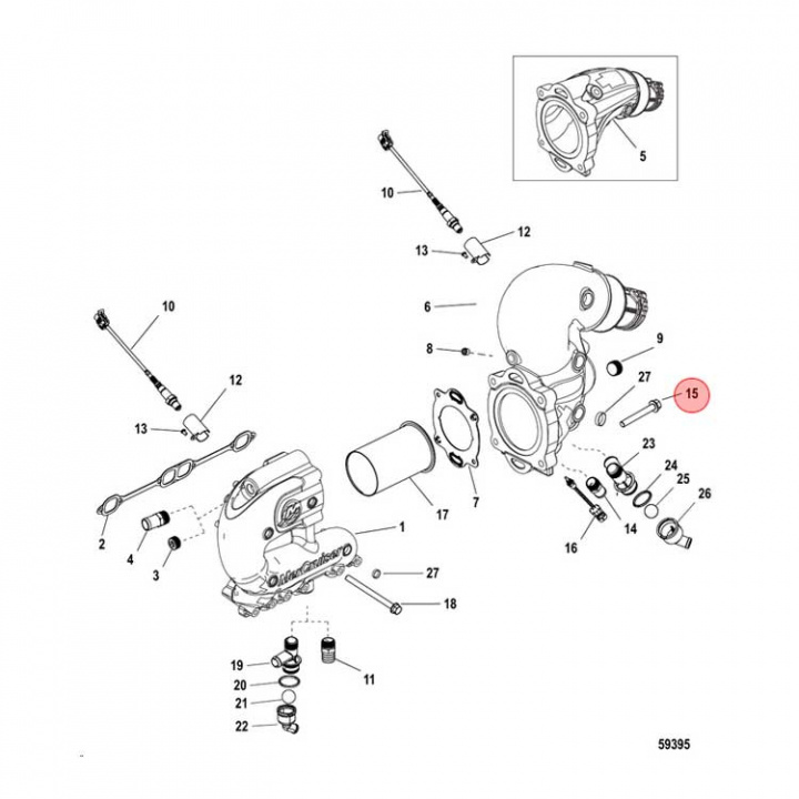 Bult Mercury/Mercruiser (668631)