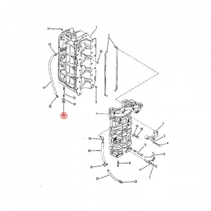 Mutter Mercury/Mercruiser (69254)