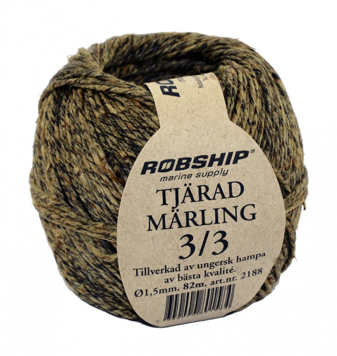 Tjärad Märling 2/1 2mm 120m