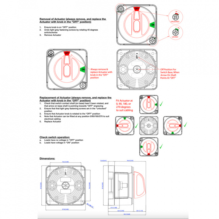 Huvudbrytare EZ 400A