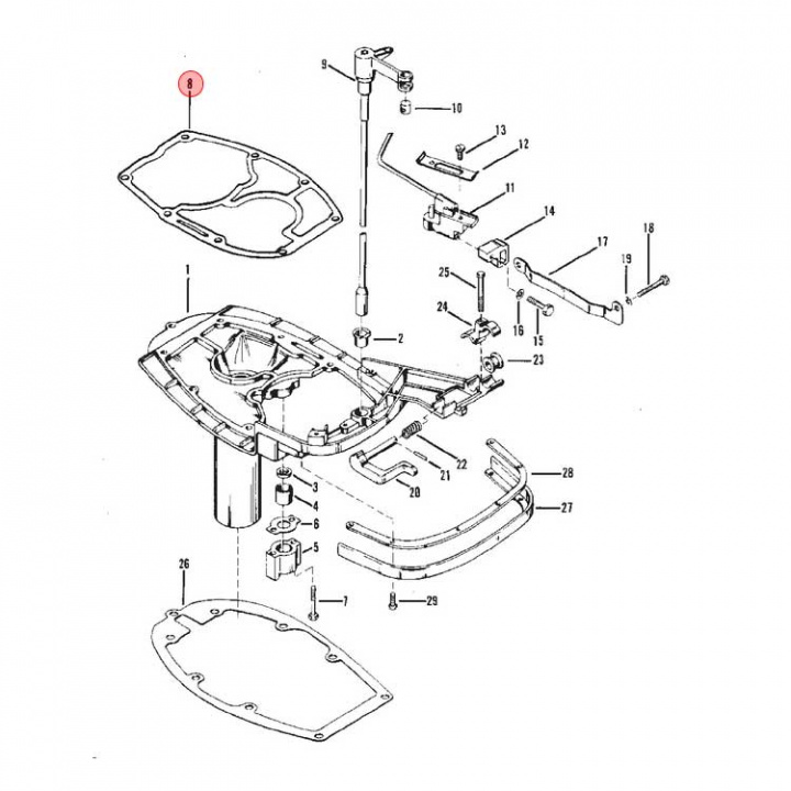 Packning Mercury 40/45 hk(796501)