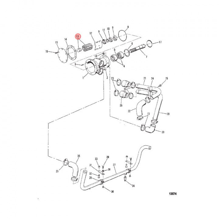 Impeller Mercruiser (801332602)