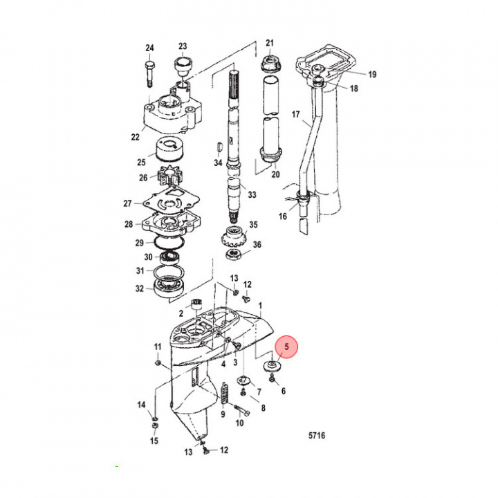 Zinkanod Mercury/Mariner 9.8-18 hk (803731)