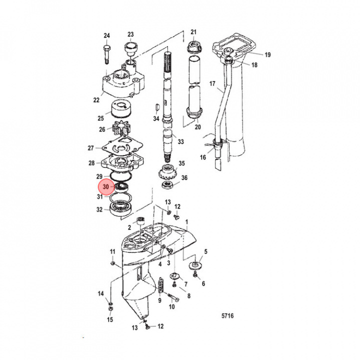 Packbox Mercury/Mariner 8-20 hk (803752)