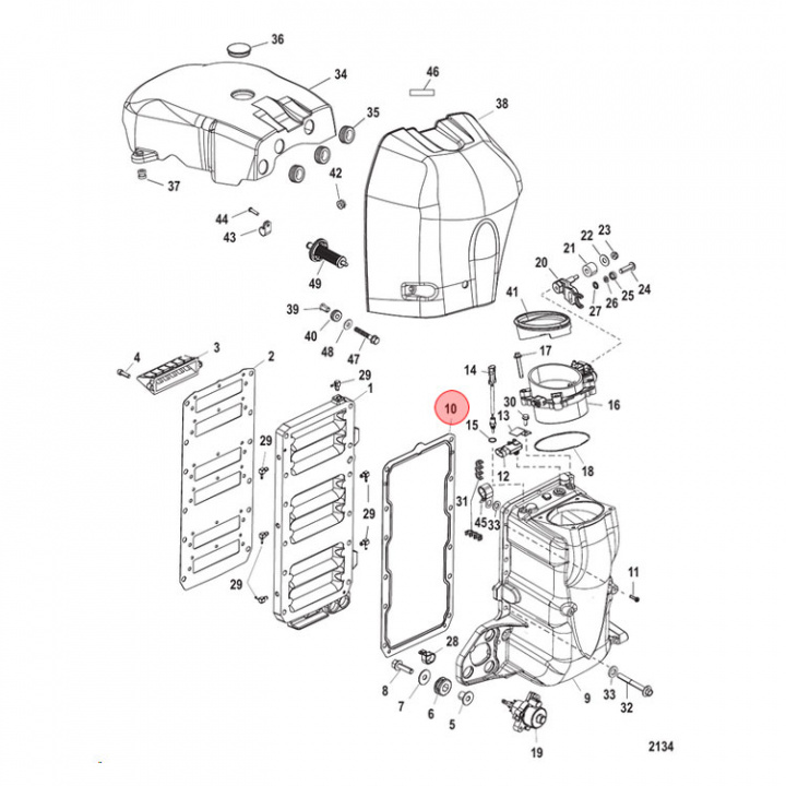 Plenumpackning Mercury 200-300 hk (804679004)