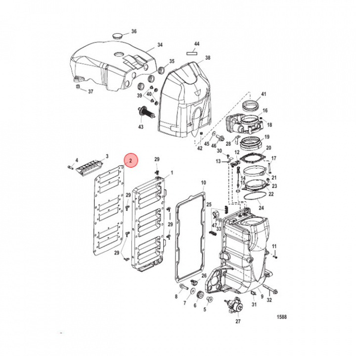 Insugspackning Mercury 200-250 hk (804680)