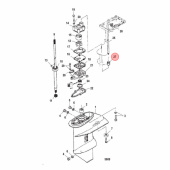Gummigenomföring Mercury/Mariner 6-9.9 hk (804903) Gummigenomföring Mercury/Mariner 6-9.9 hk (804903)