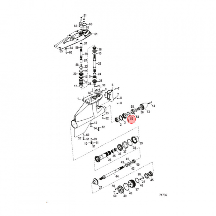 Tryckbricka Mercruiser Bravo (805100)