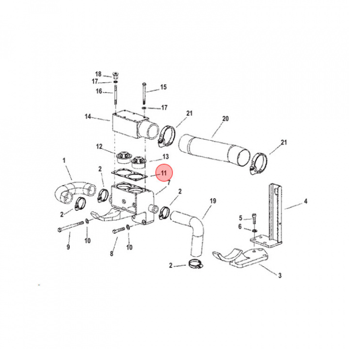 Packning Mercruiser Diesel (805723)
