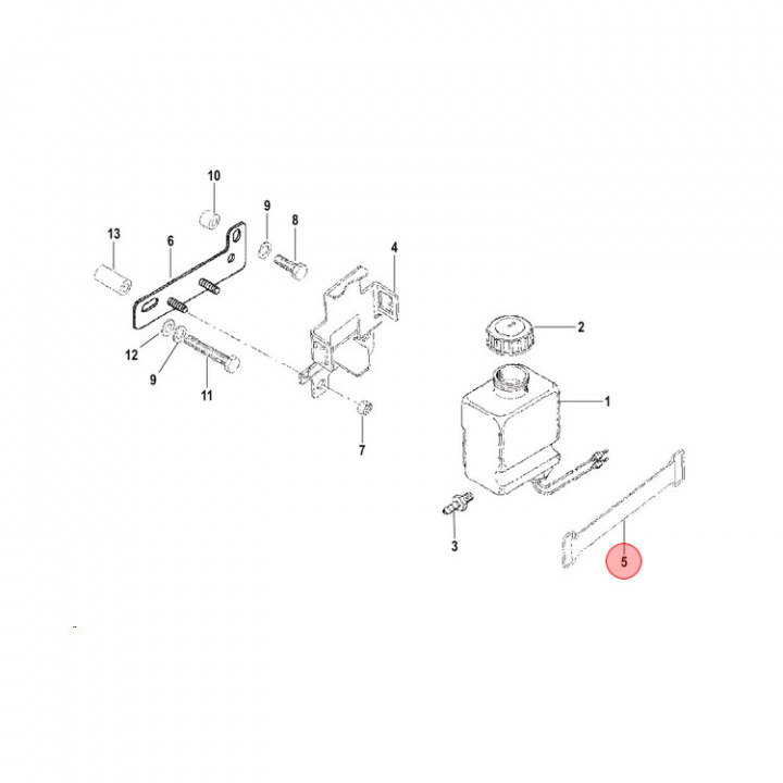 Gummiband Oljeburk Mercruiser (808023T)