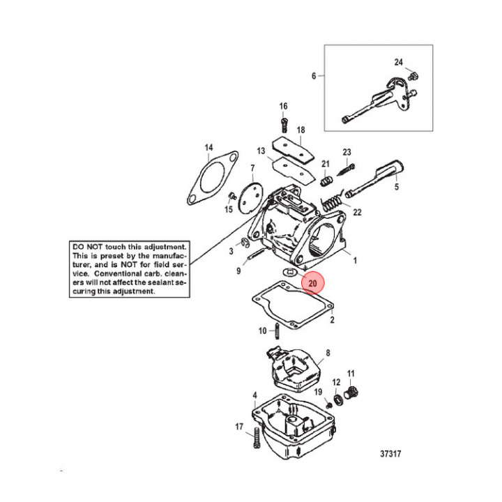 Packning Mercury 30-125 hk (808738)