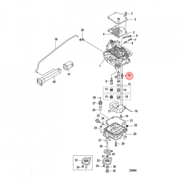 Nålventil Mercury 8-20 hk (809570002)