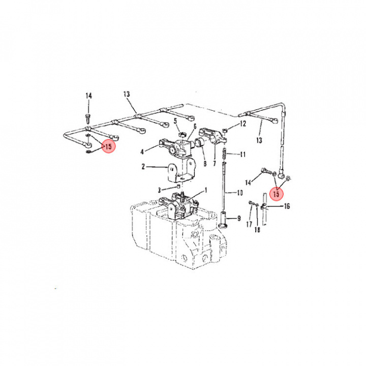 Bricka Bränslerör Mercruiser (809963042)