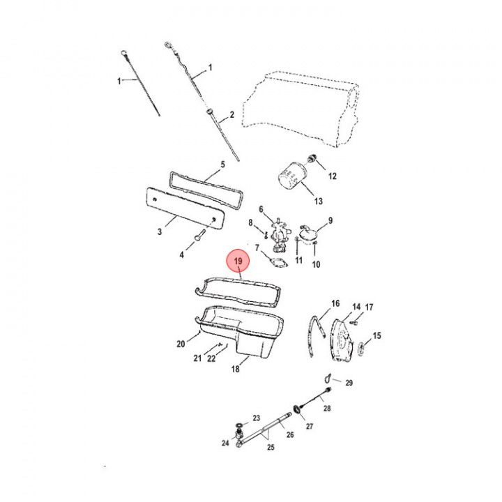 Packning Oljetråg Mercruiser (810846T)