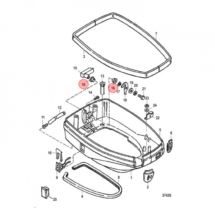 Bussning Mercury 8-250 hk (812707)