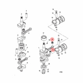 Vevstakslager Mercury 25-40 hk (8130483) Vevstakslager Mercury 25-40 hk (8130483)