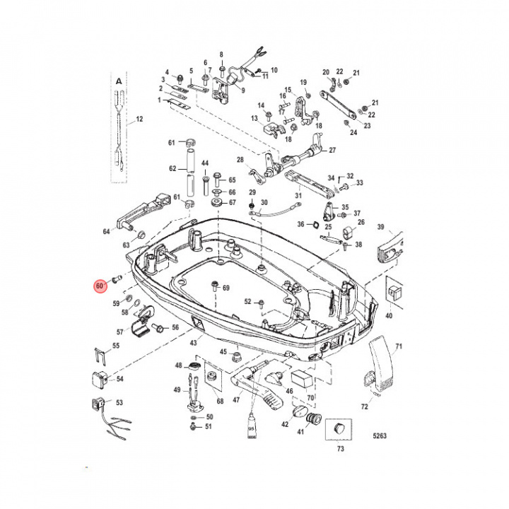 Nippel Kåpa Mercury 8-125 hk (813613)