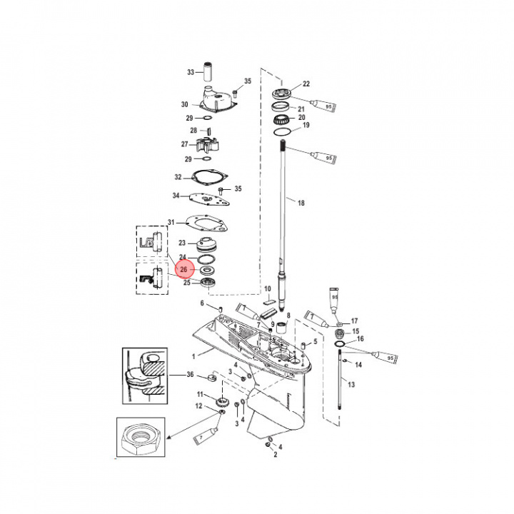 Packbox Mercury 30-60 hk (814670)