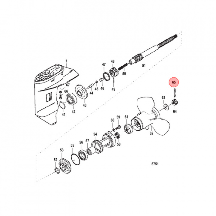 Saxpinne Mercury 8-30 hk (8150264)