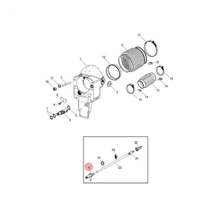 Slangkoppling Logg Bravo I/II/III (815303T)